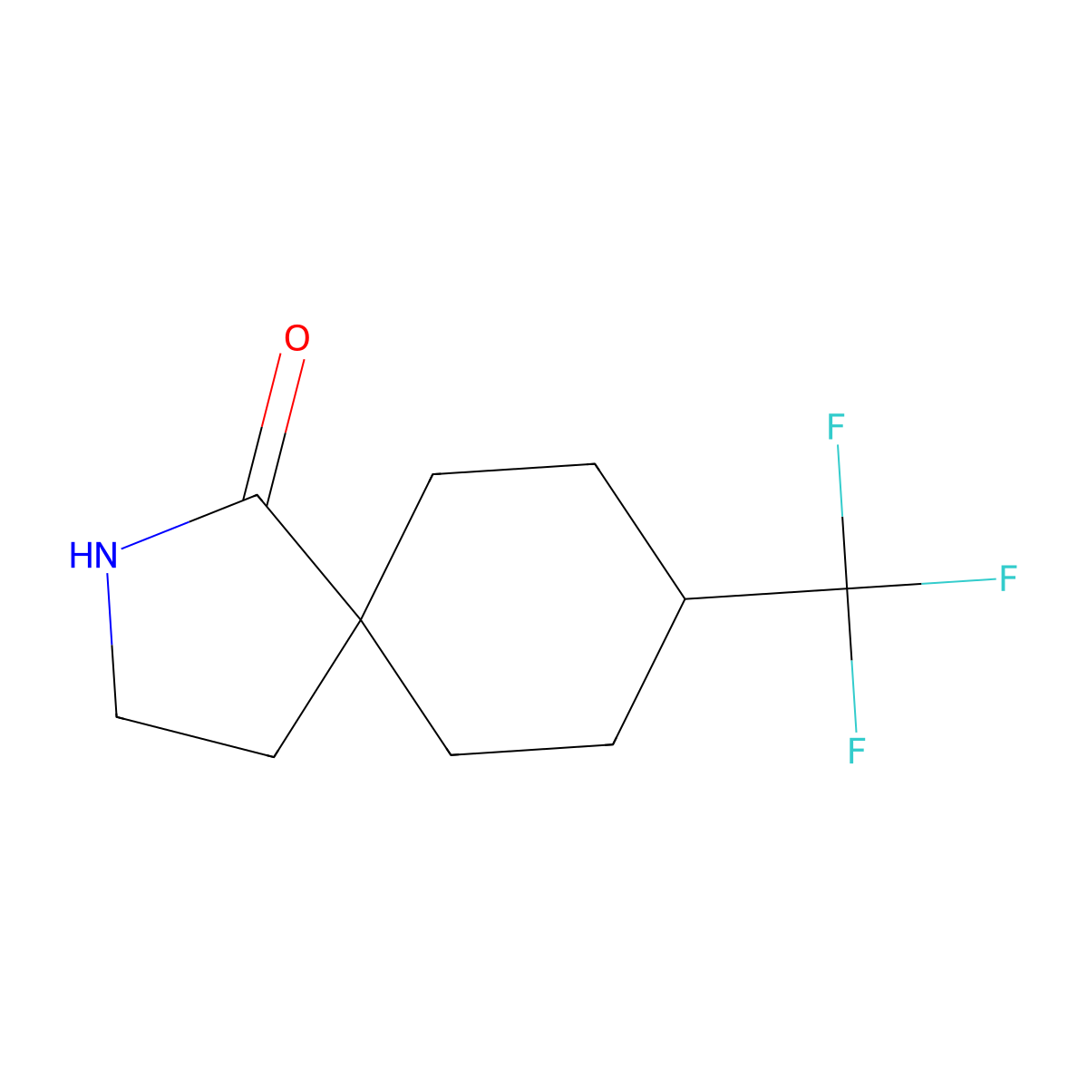 8-(Trifluoromethyl)-2-azaspiro[4.5]decan-1-one molecular structure, CAS 2138108-80-0