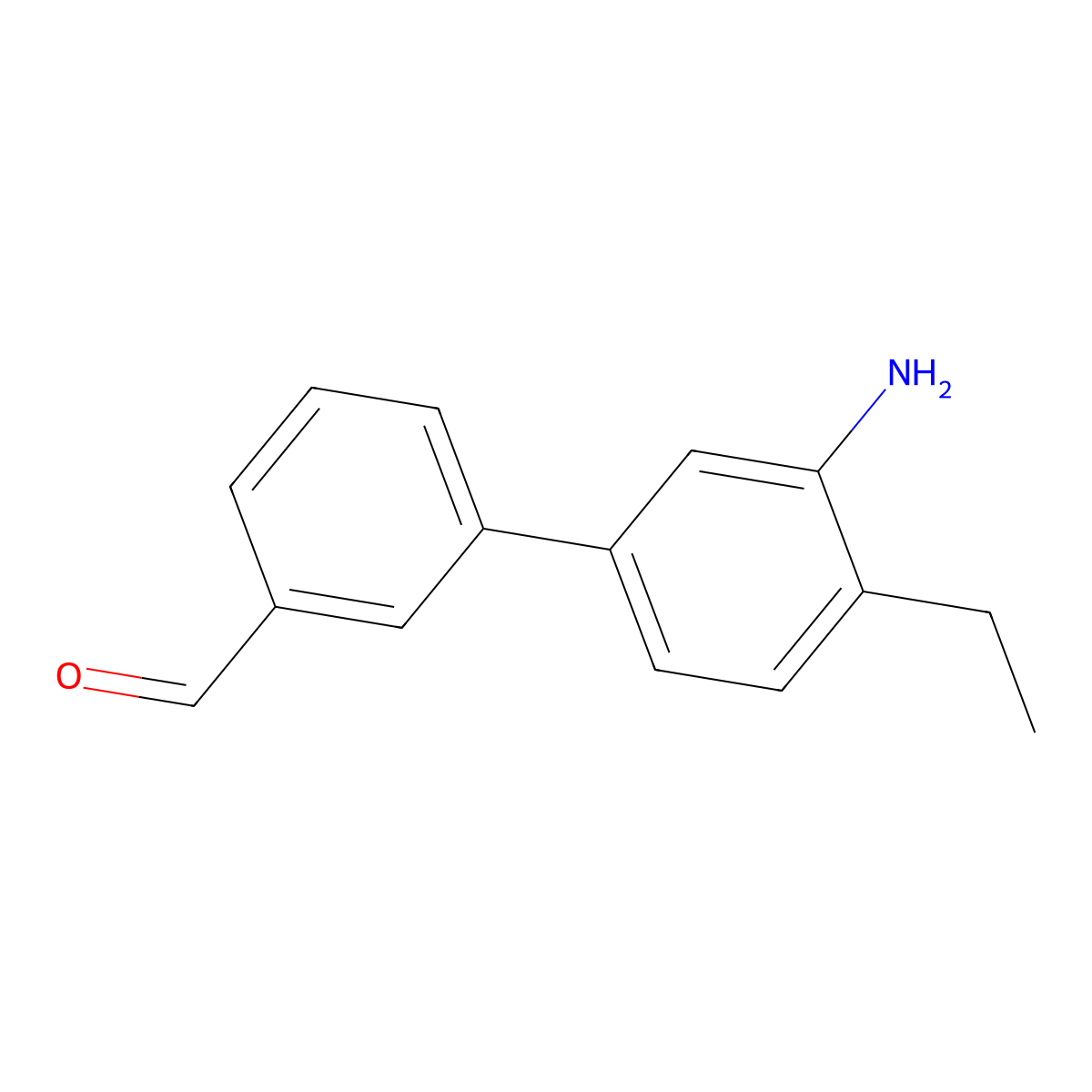 3'-Amino-4'-ethyl-[1,1'-biphenyl]-3-carbaldehyde molecular structure, CAS 2138110-27-5