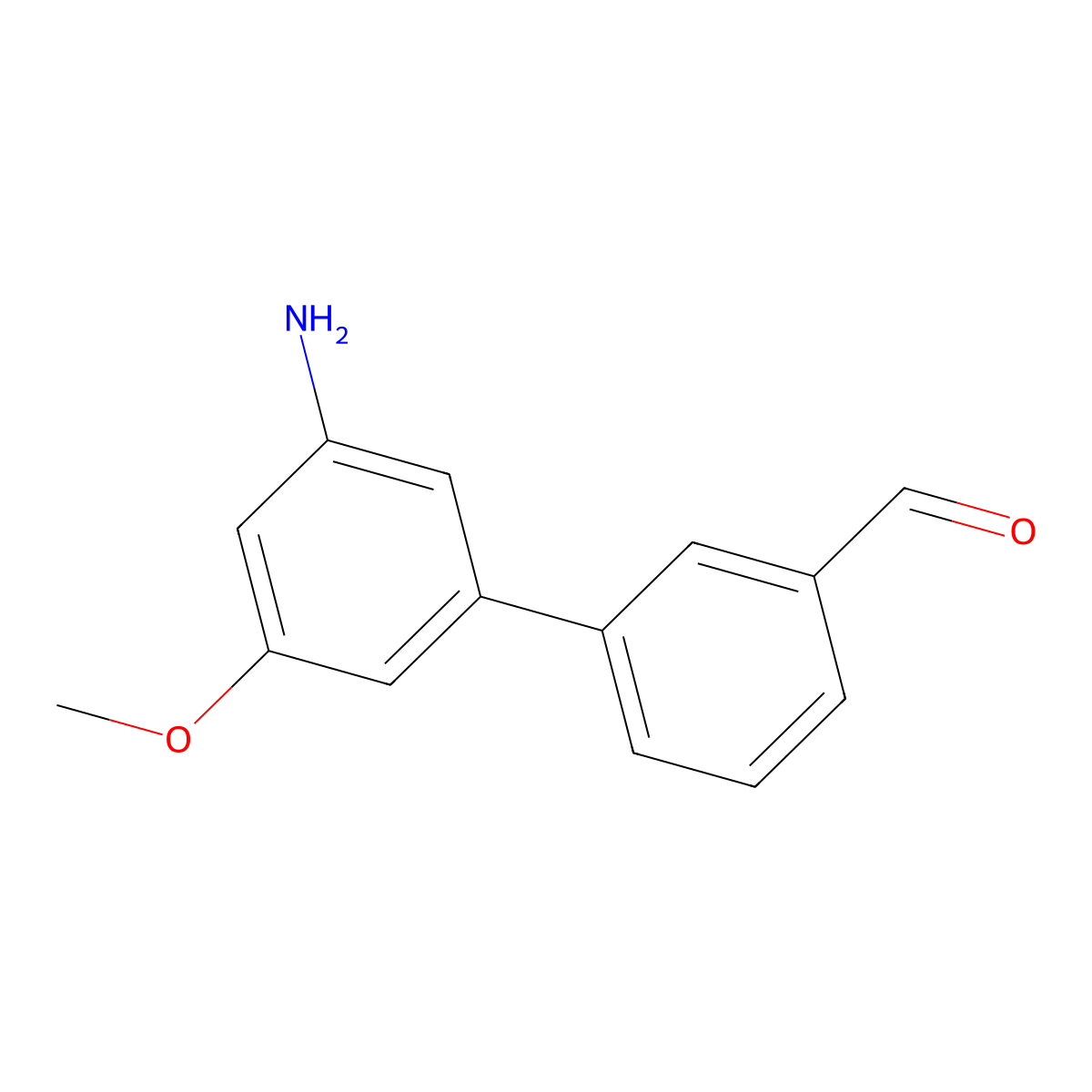 3-(3-Amino-5-methoxyphenyl)benzaldehyde molecular structure, CAS 2138110-36-6