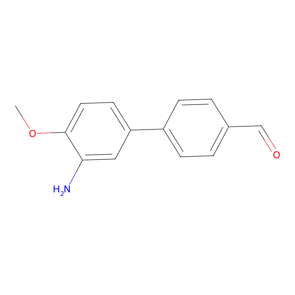 4-(3-Amino-4-methoxyphenyl)benzaldehyde molecular structure, CAS 2138110-91-3