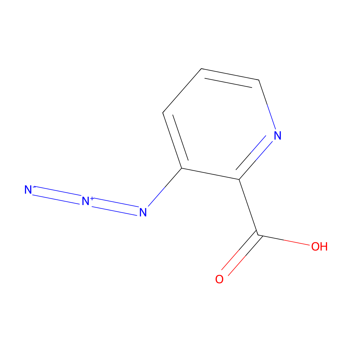 3-Azidopyridine-2-carboxylic acid molecular structure, CAS 2138111-99-4