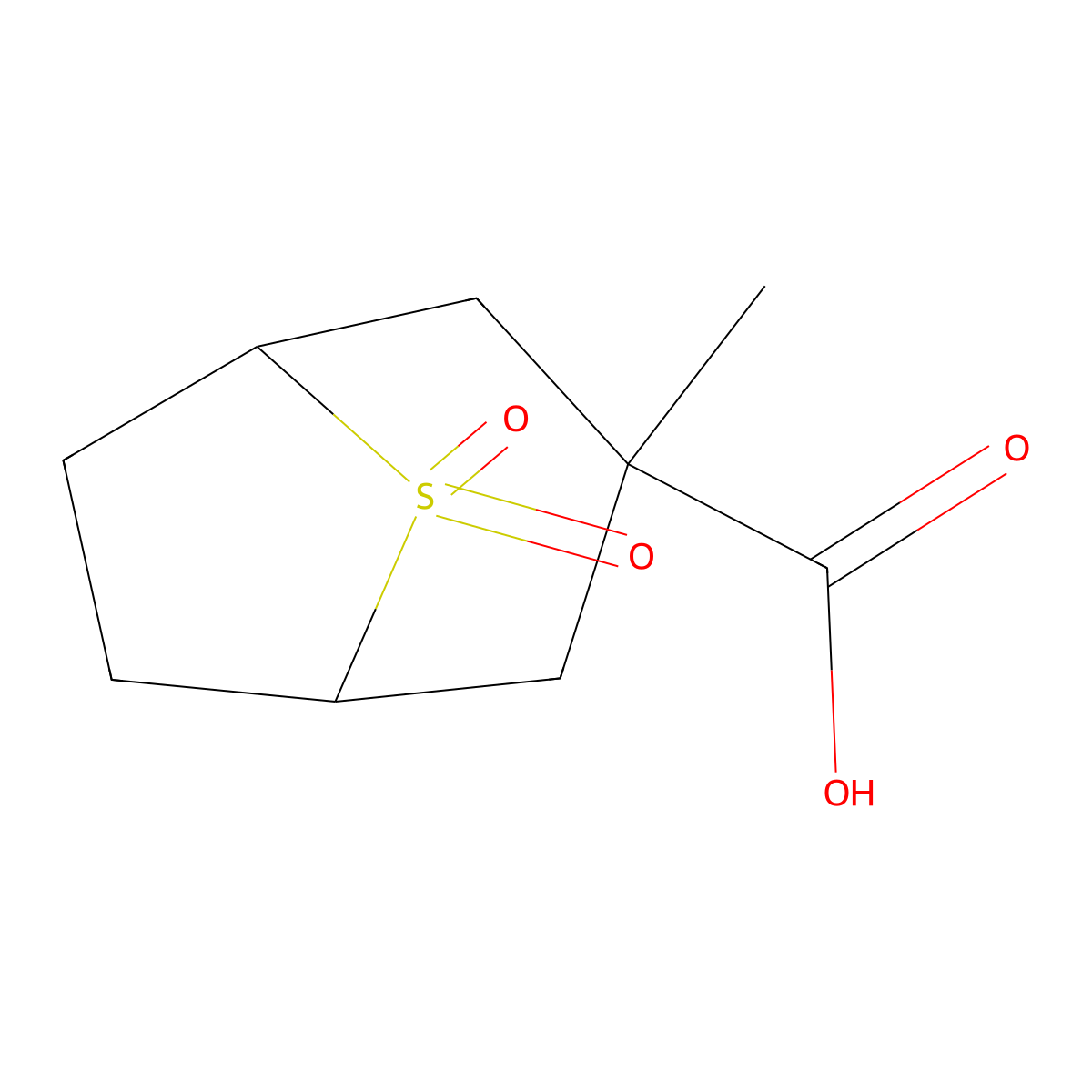 3-Methyl-8,8-dioxo-8lambda6-thiabicyclo[3.2.1]octane-3-carboxylic acid molecular structure, CAS 2138112-79-3