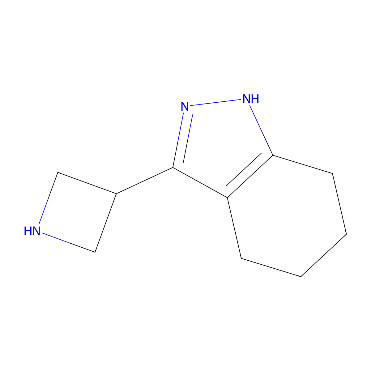 3-(Azetidin-3-yl)-4,5,6,7-tetrahydro-1H-indazole molecular structure, CAS 2138115-02-1