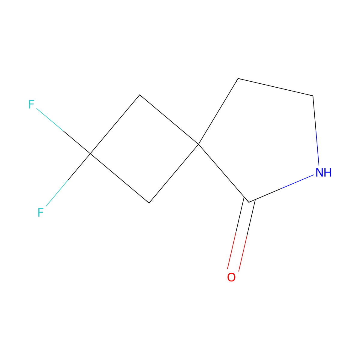 2,2-Difluoro-6-azaspiro[3.4]octan-5-one molecular structure, CAS 2138115-34-9
