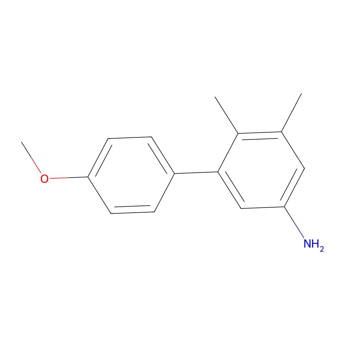 4'-Methoxy-5,6-dimethyl-[1,1'-biphenyl]-3-amine molecular structure, CAS 2138116-90-0