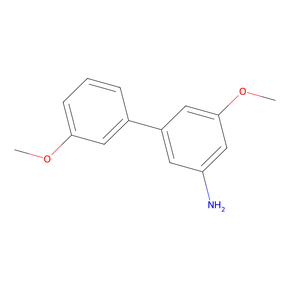 3-Methoxy-5-(3-methoxyphenyl)aniline molecular structure, CAS 2138116-95-5