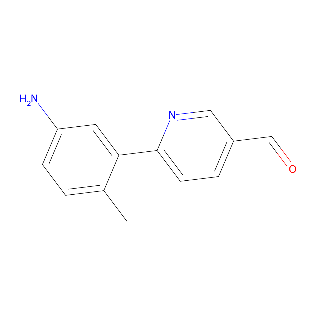 6-(5-Amino-2-methylphenyl)pyridine-3-carbaldehyde molecular structure, CAS 2138119-35-2