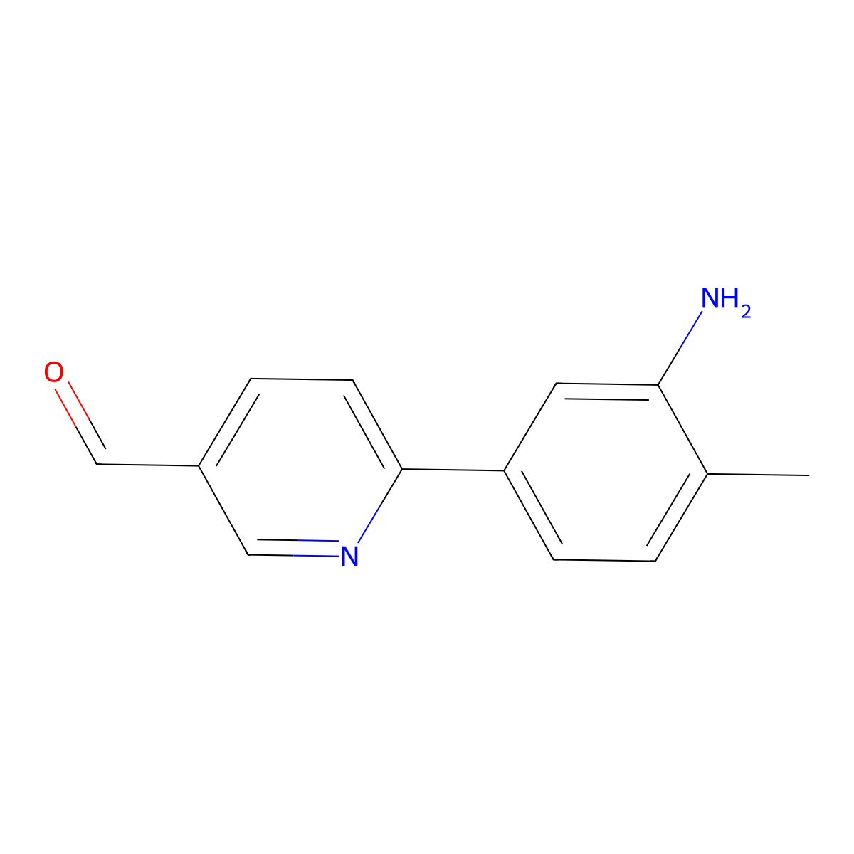 6-(3-Amino-4-methylphenyl)pyridine-3-carbaldehyde molecular structure, CAS 2138121-24-9