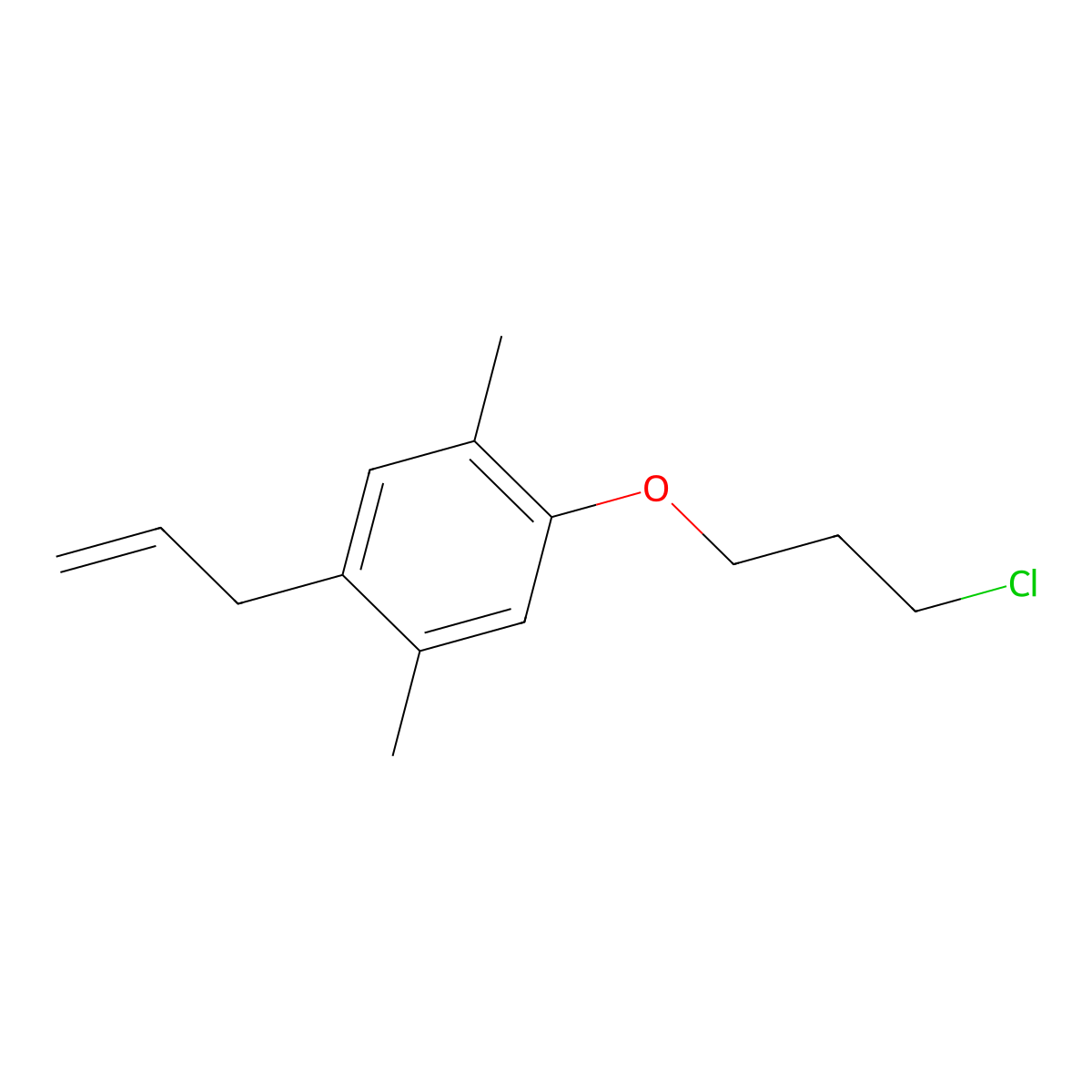 1-(3-Chloropropoxy)-2,5-dimethyl-4-(prop-2-en-1-yl)benzene molecular structure, CAS 2138123-09-6