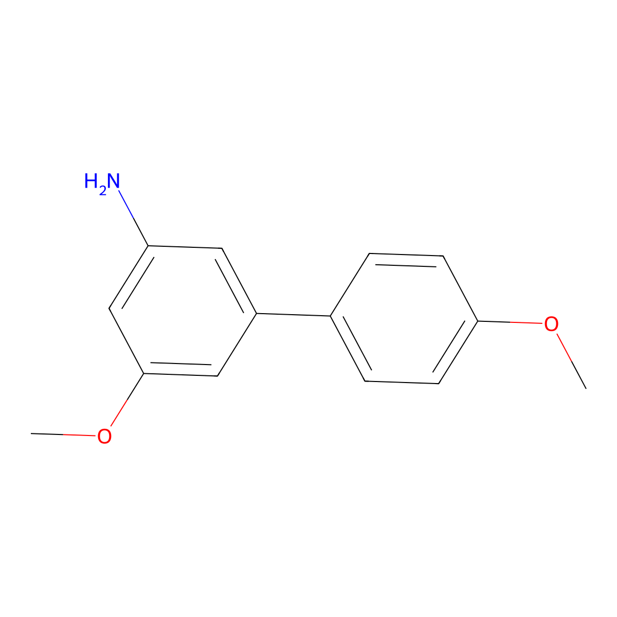 3-Methoxy-5-(4-methoxyphenyl)aniline molecular structure, CAS 2138123-25-6