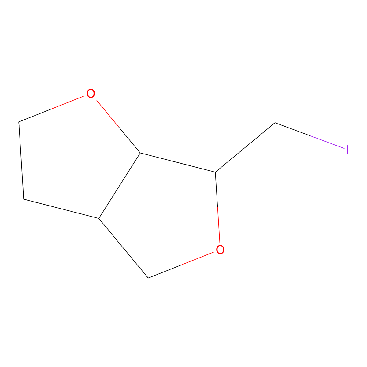 6-(Iodomethyl)-hexahydrofuro(3,4-b)furan molecular structure, CAS 2138125-71-8