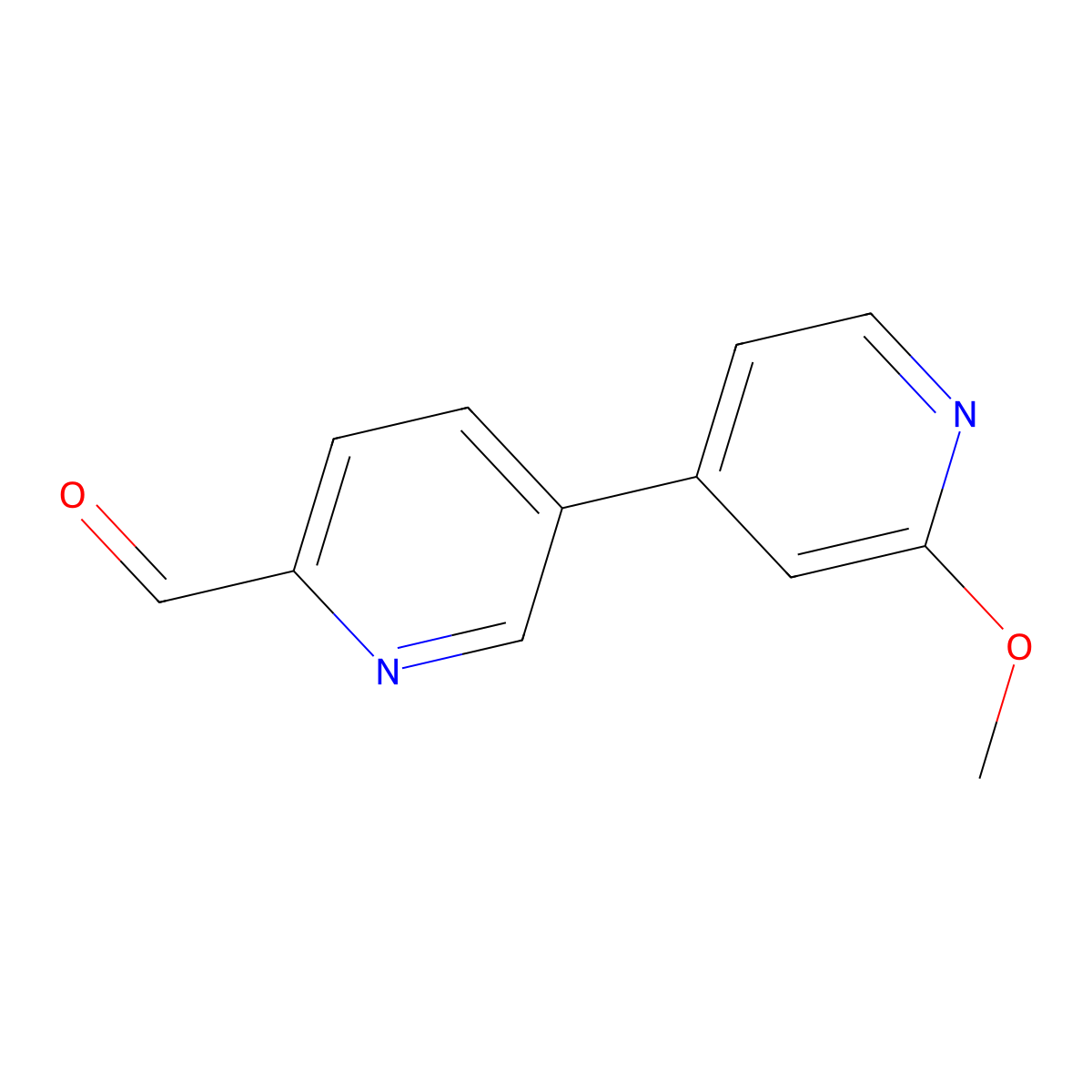 5-(2-Methoxypyridin-4-yl)pyridine-2-carbaldehyde molecular structure, CAS 2138130-27-3