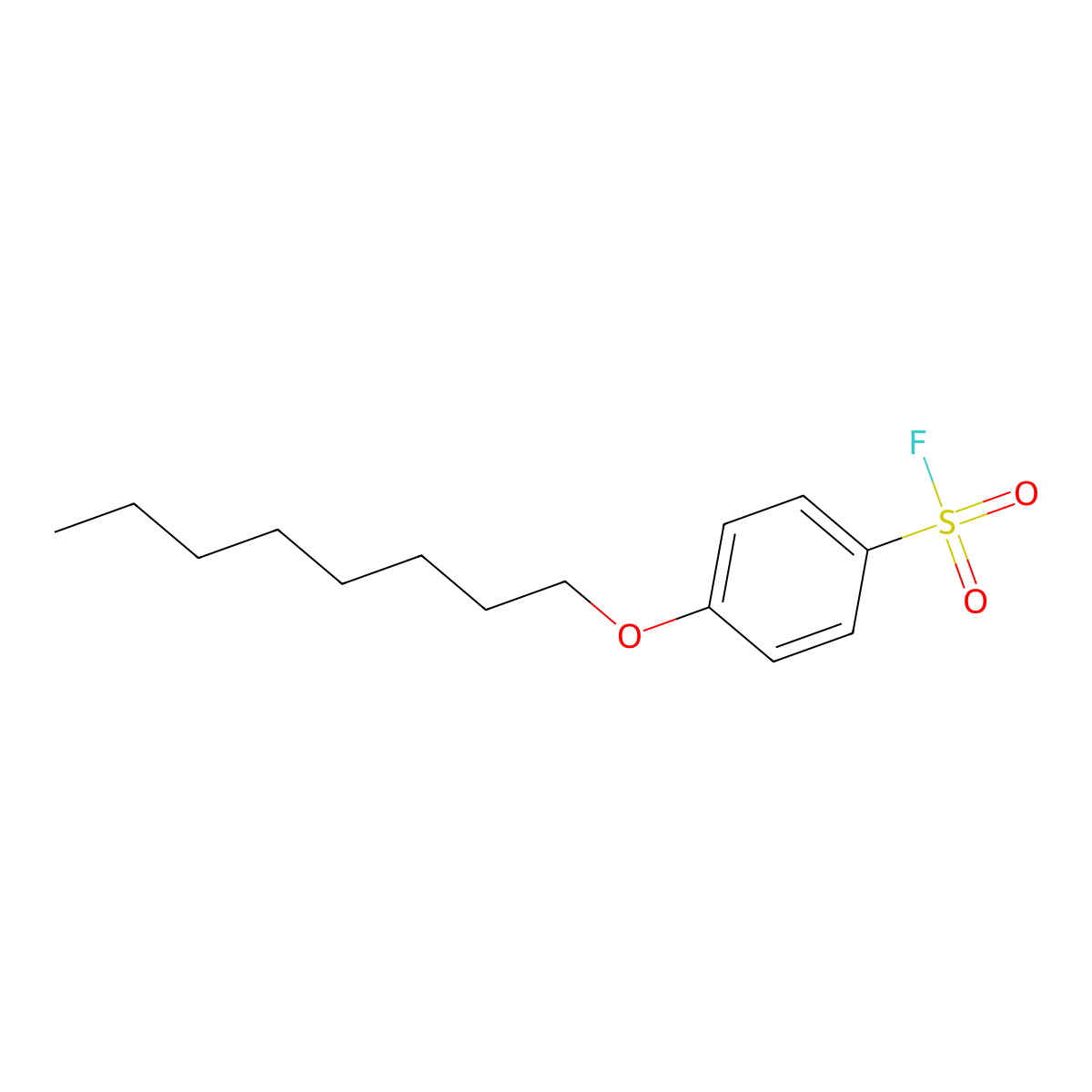 4-(Octyloxy)benzene-1-sulfonyl fluoride molecular structure, CAS 2138132-95-1