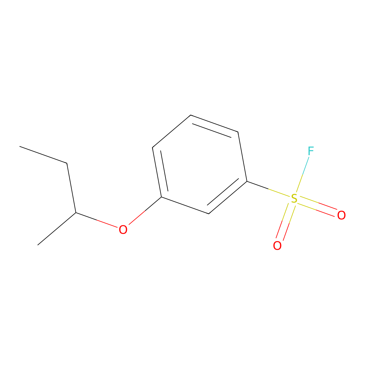 3-(Butan-2-yloxy)benzene-1-sulfonyl fluoride molecular structure, CAS 2138133-07-8