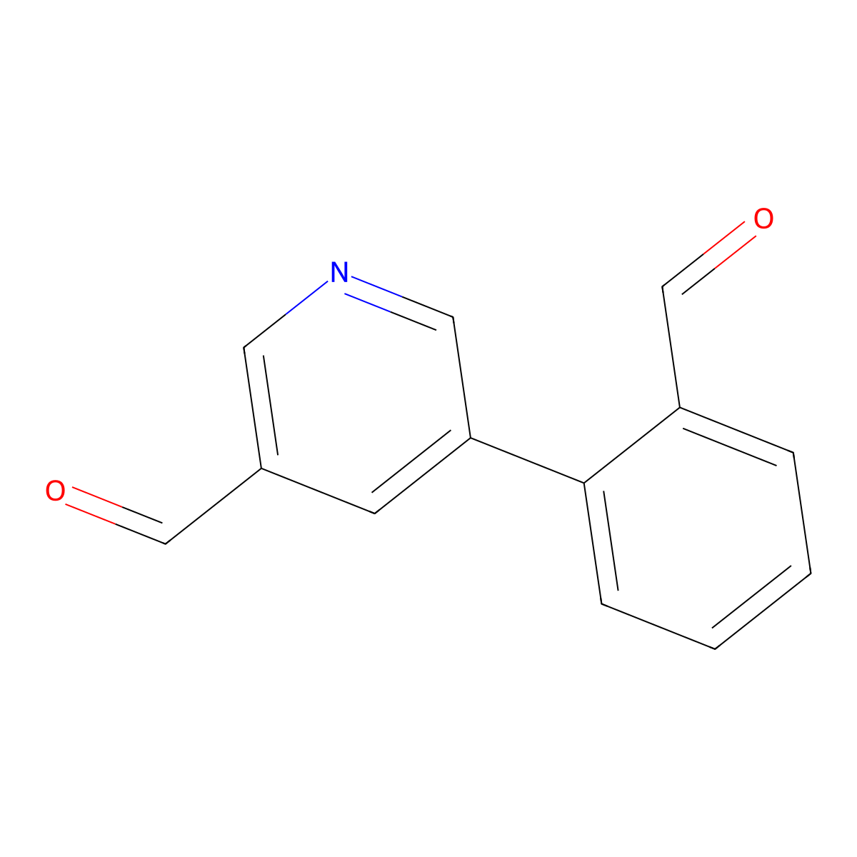 5-(2-Formylphenyl)pyridine-3-carbaldehyde molecular structure, CAS 2138133-11-4