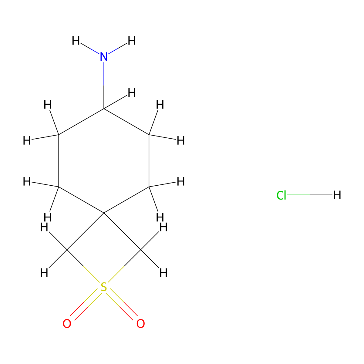 7-Amino-2lambda6-thiaspiro[3.5]nonane-2,2-dione hydrochloride molecular structure, CAS 2138134-58-2