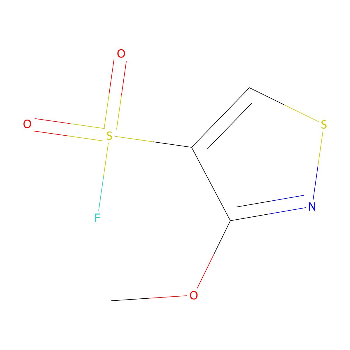 3-Methoxy-1,2-thiazole-4-sulfonyl fluoride molecular structure, CAS 2138137-03-6