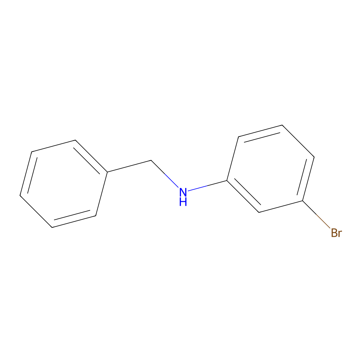 N-Benzyl-3-bromoaniline molecular structure, CAS 213814-61-0