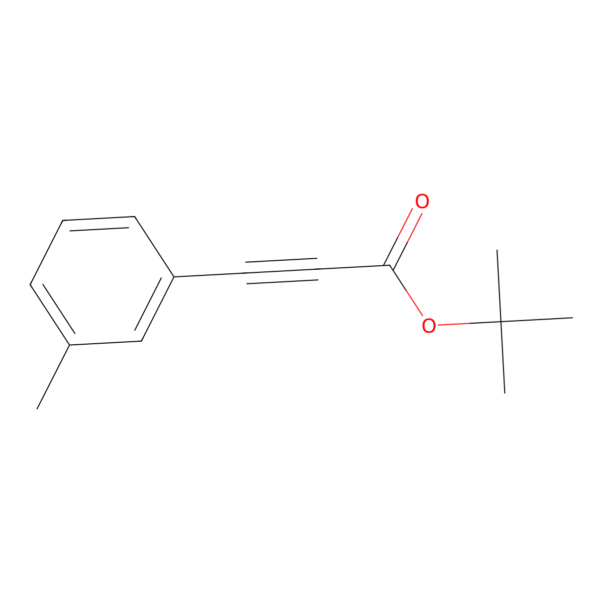 Tert-butyl 3-(3-methylphenyl)prop-2-ynoate molecular structure, CAS 2138140-89-1