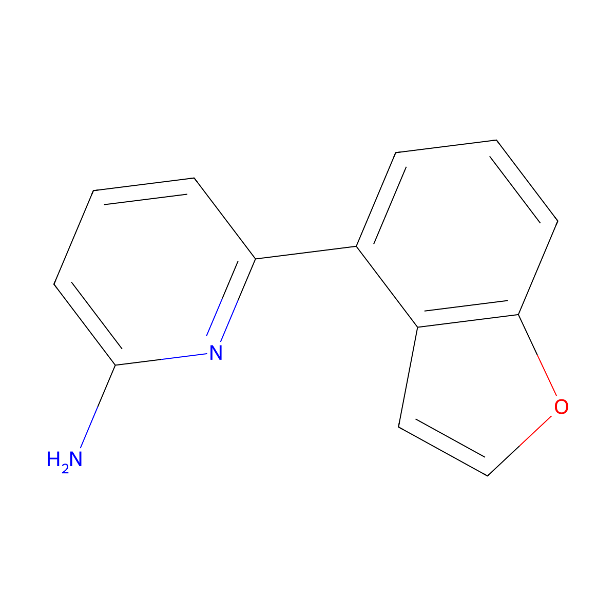 6-(1-Benzofuran-4-yl)pyridin-2-amine molecular structure, CAS 2138142-56-8