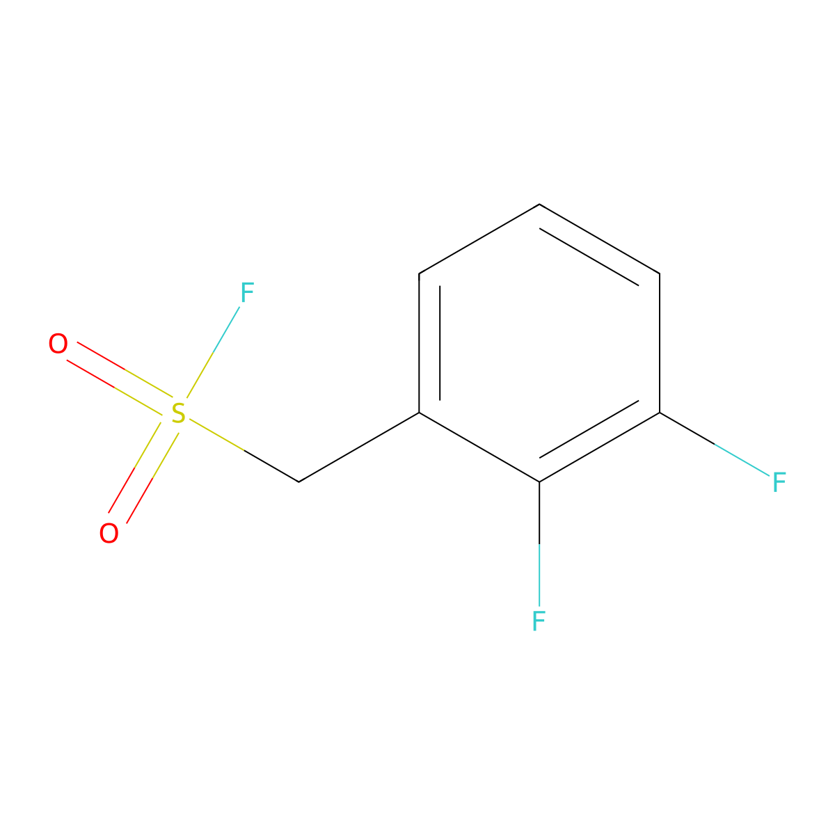 (2,3-Difluorophenyl)methanesulfonyl fluoride molecular structure, CAS 2138144-09-7
