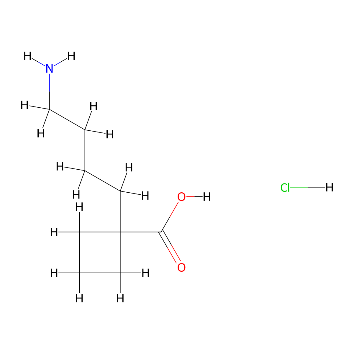 1-(4-Aminobutyl)cyclobutane-1-carboxylic acid hydrochloride molecular structure, CAS 2138145-98-7