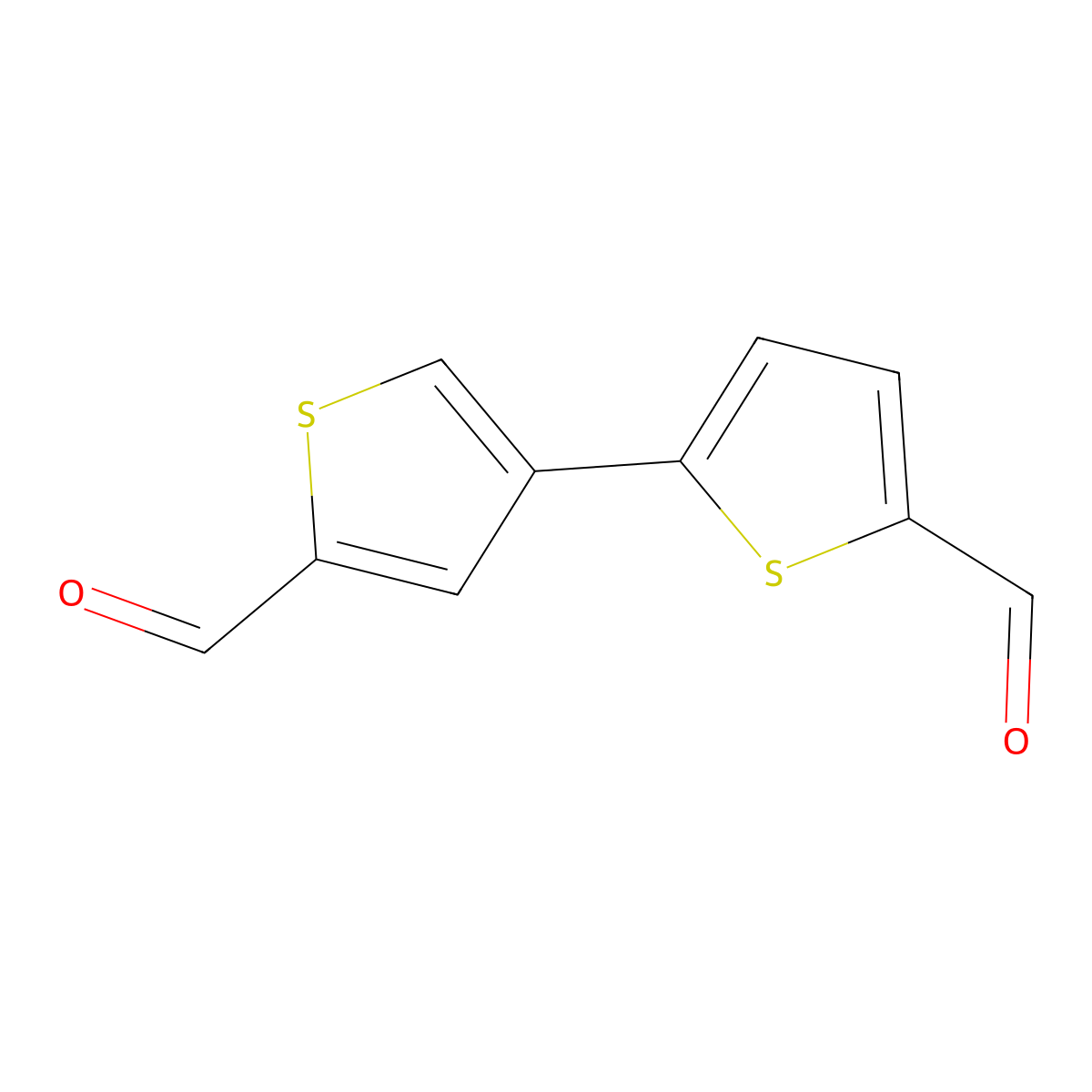 5-(5-Formylthiophen-3-yl)thiophene-2-carbaldehyde molecular structure, CAS 2138146-88-8