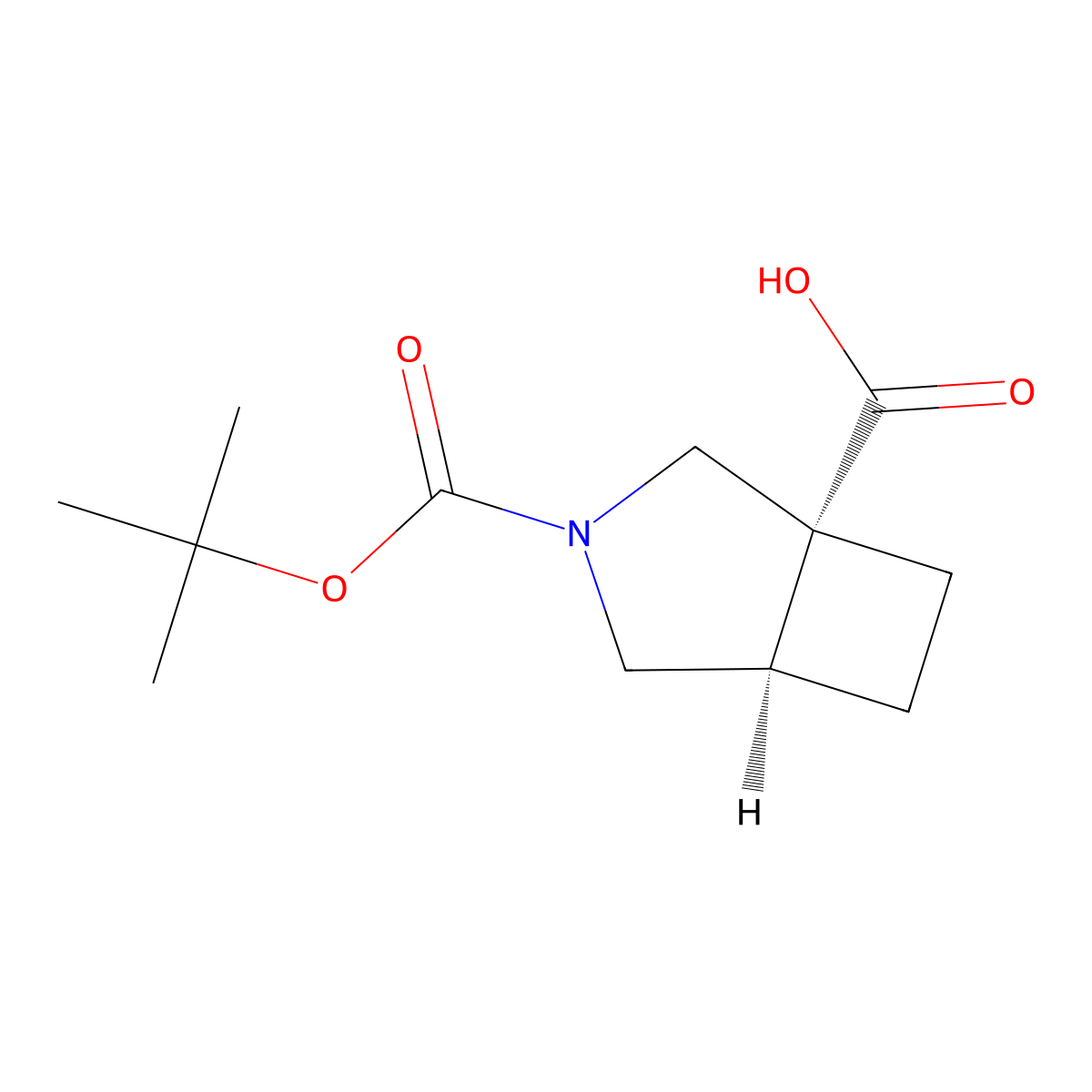 rel-(1R,5R)-3-(tert-Butoxycarbonyl)-3-azabicyclo[3.2.0]heptane-1-carboxylic acid molecular structure, CAS 2138150-20-4