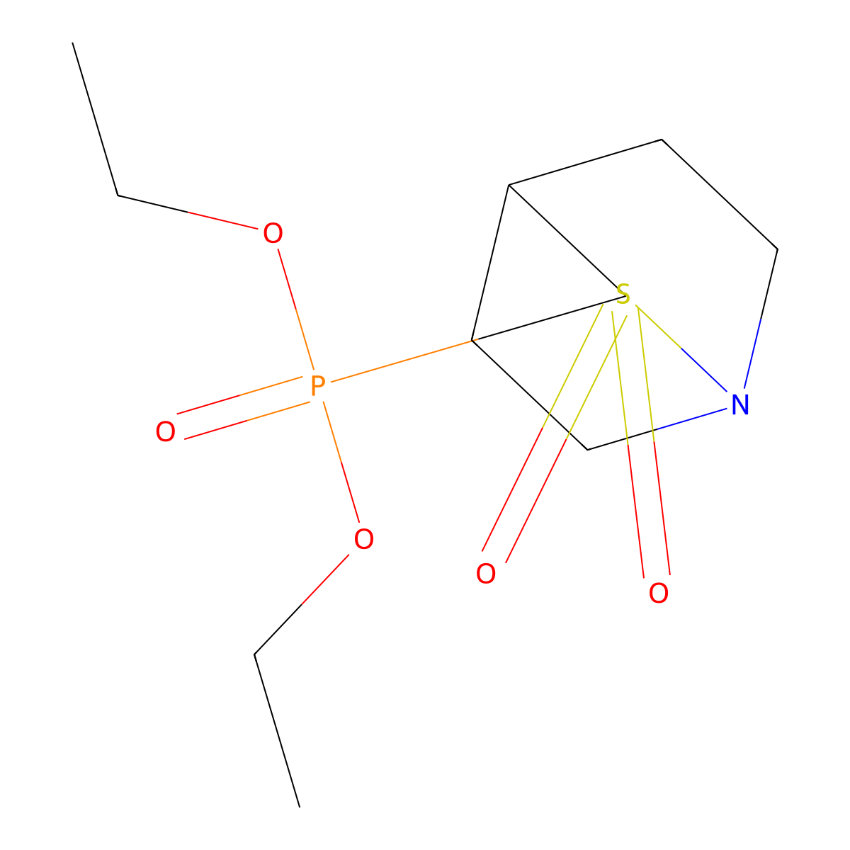 Diethyl {2,2-dioxo-2lambda6-thia-1-azabicyclo[2.2.2]octan-3-yl}phosphonate molecular structure, CAS 2138155-30-1
