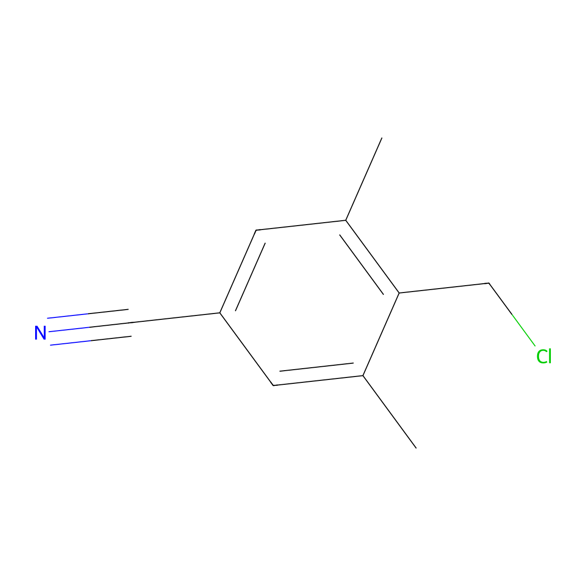 4-(Chloromethyl)-3,5-dimethylbenzonitrile molecular structure, CAS 2138155-71-0