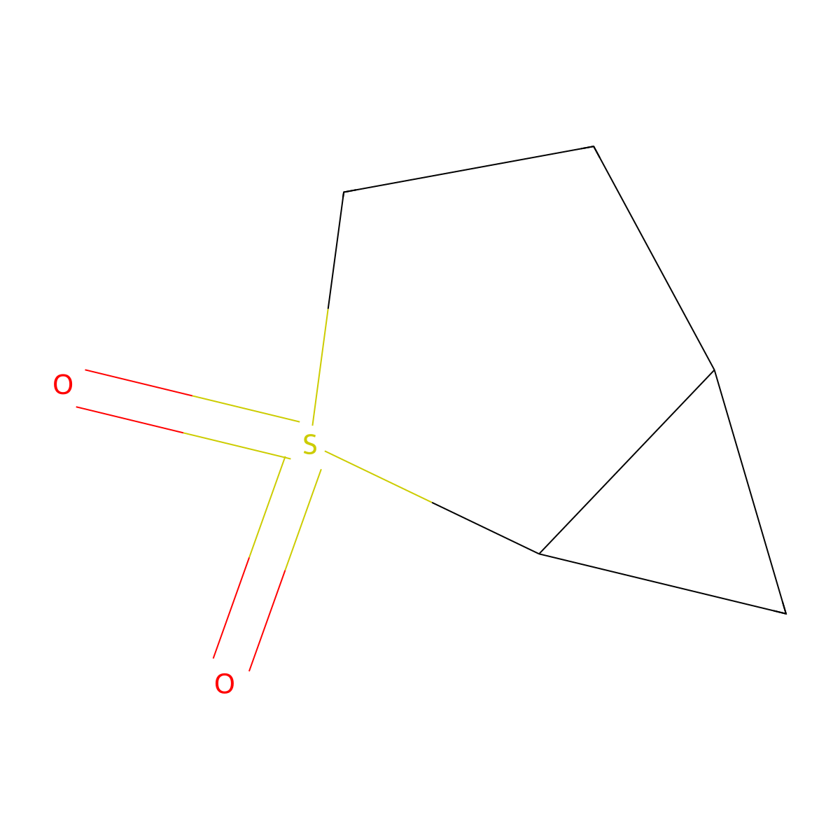 rac-(1R,5S)-2lambda6-thiabicyclo[3.1.0]hexane-2,2-dione, cis molecular structure, CAS 2138157-76-1