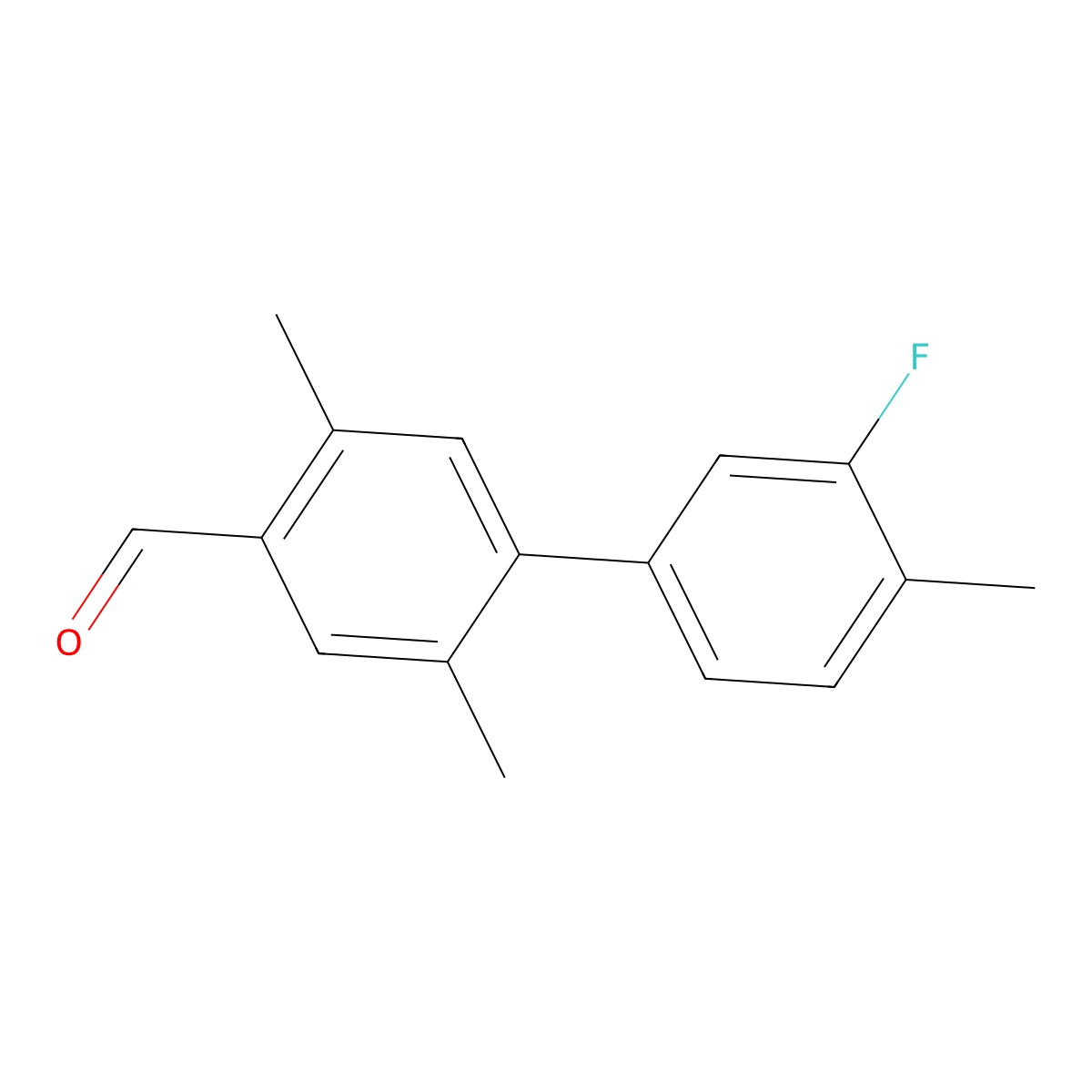 4-(3-Fluoro-4-methylphenyl)-2,5-dimethylbenzaldehyde molecular structure, CAS 2138158-41-3