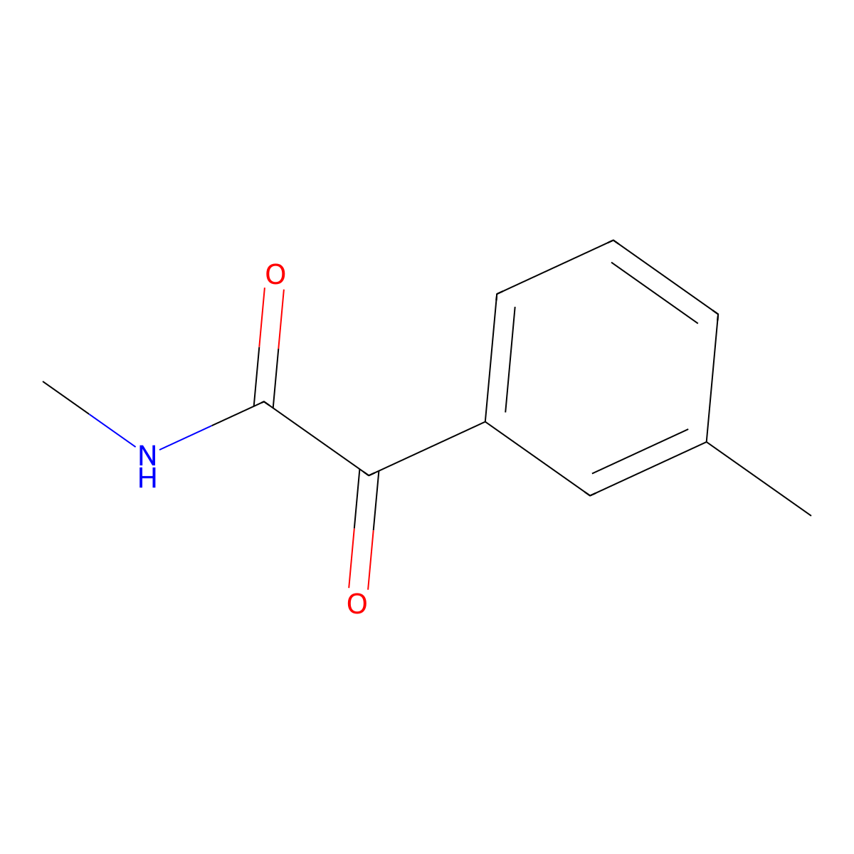 N-methyl-2-(3-methylphenyl)-2-oxoacetamide molecular structure, CAS 2138160-55-9