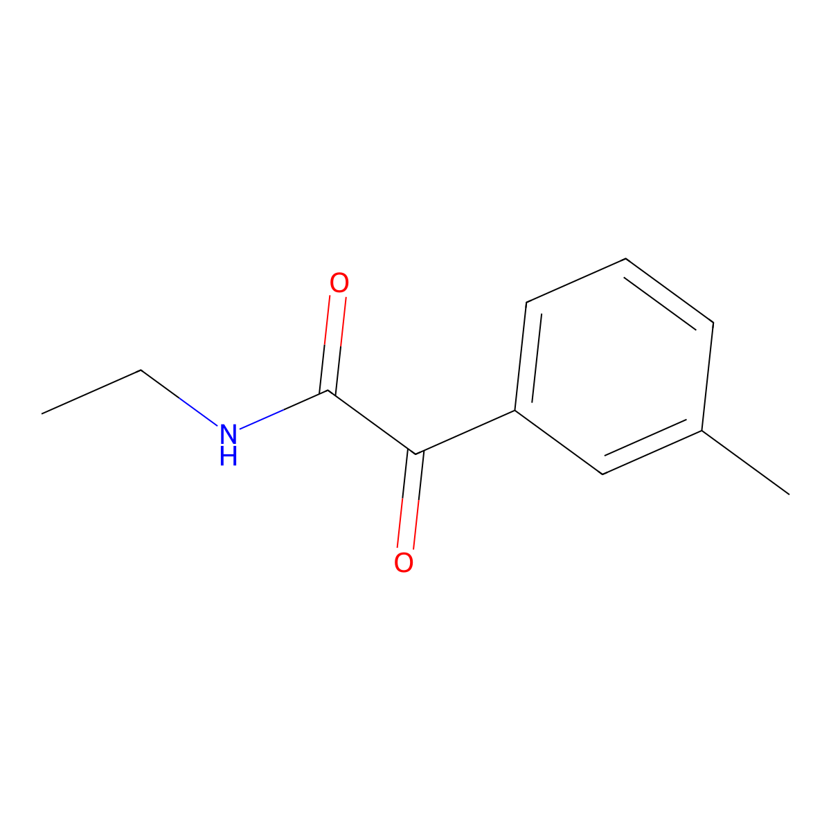 N-ethyl-2-(3-methylphenyl)-2-oxoacetamide molecular structure, CAS 2138160-60-6
