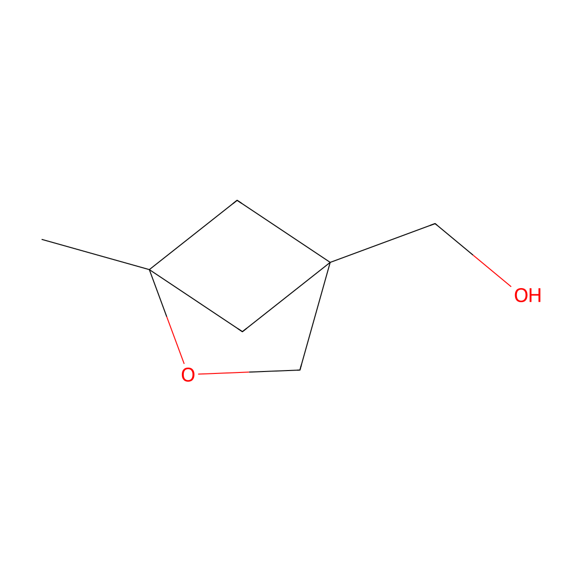 (1-Methyl-2-oxabicyclo(2.1.1)hexan-4-yl)methanol molecular structure, CAS 2138162-49-7