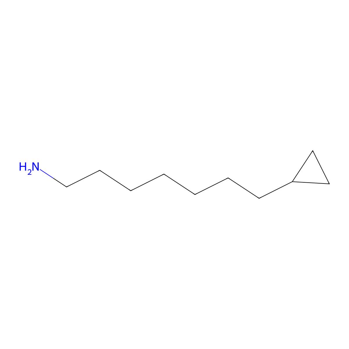 7-Cyclopropylheptan-1-amine molecular structure, CAS 2138162-66-8