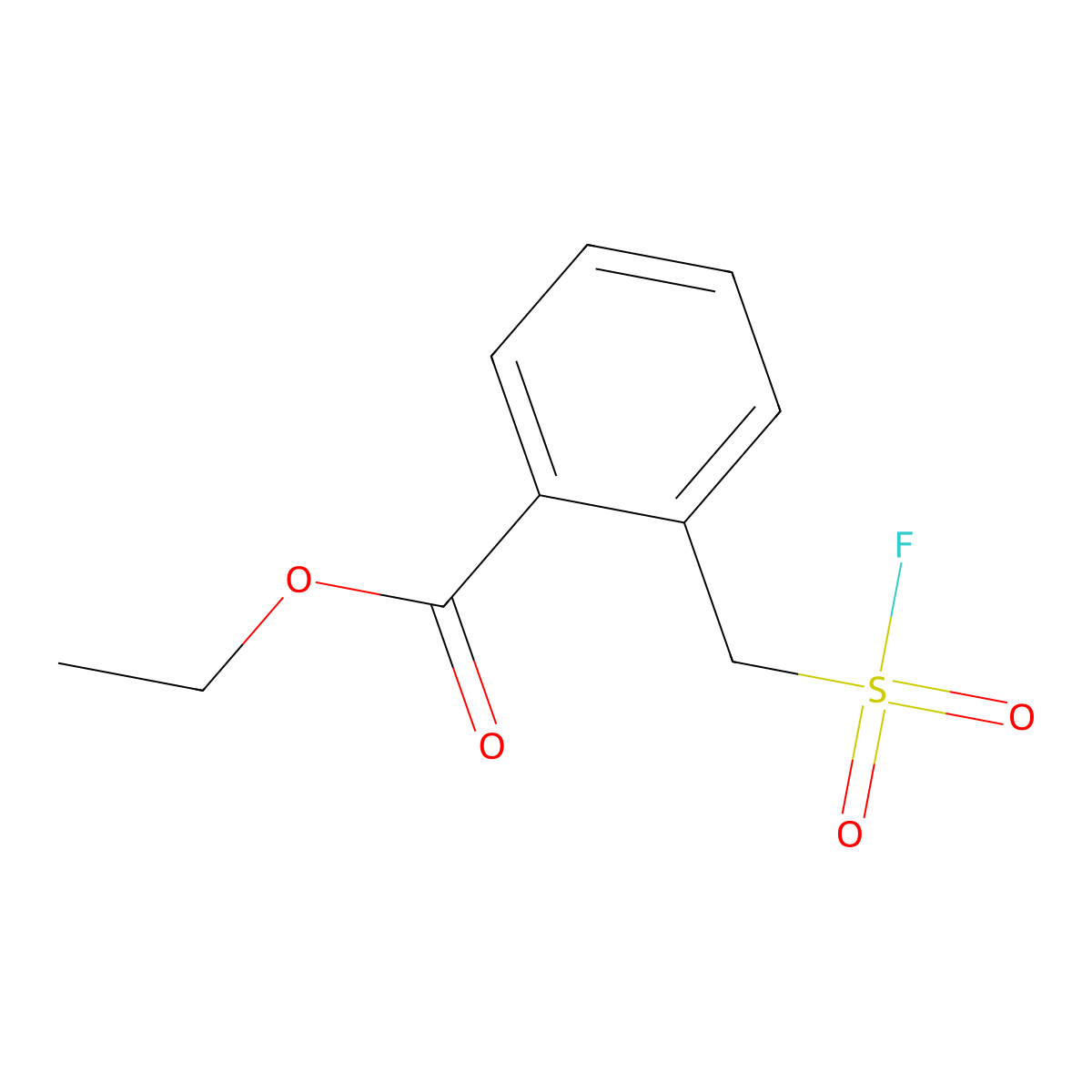 Ethyl 2-[(fluorosulfonyl)methyl]benzoate molecular structure, CAS 2138167-32-3