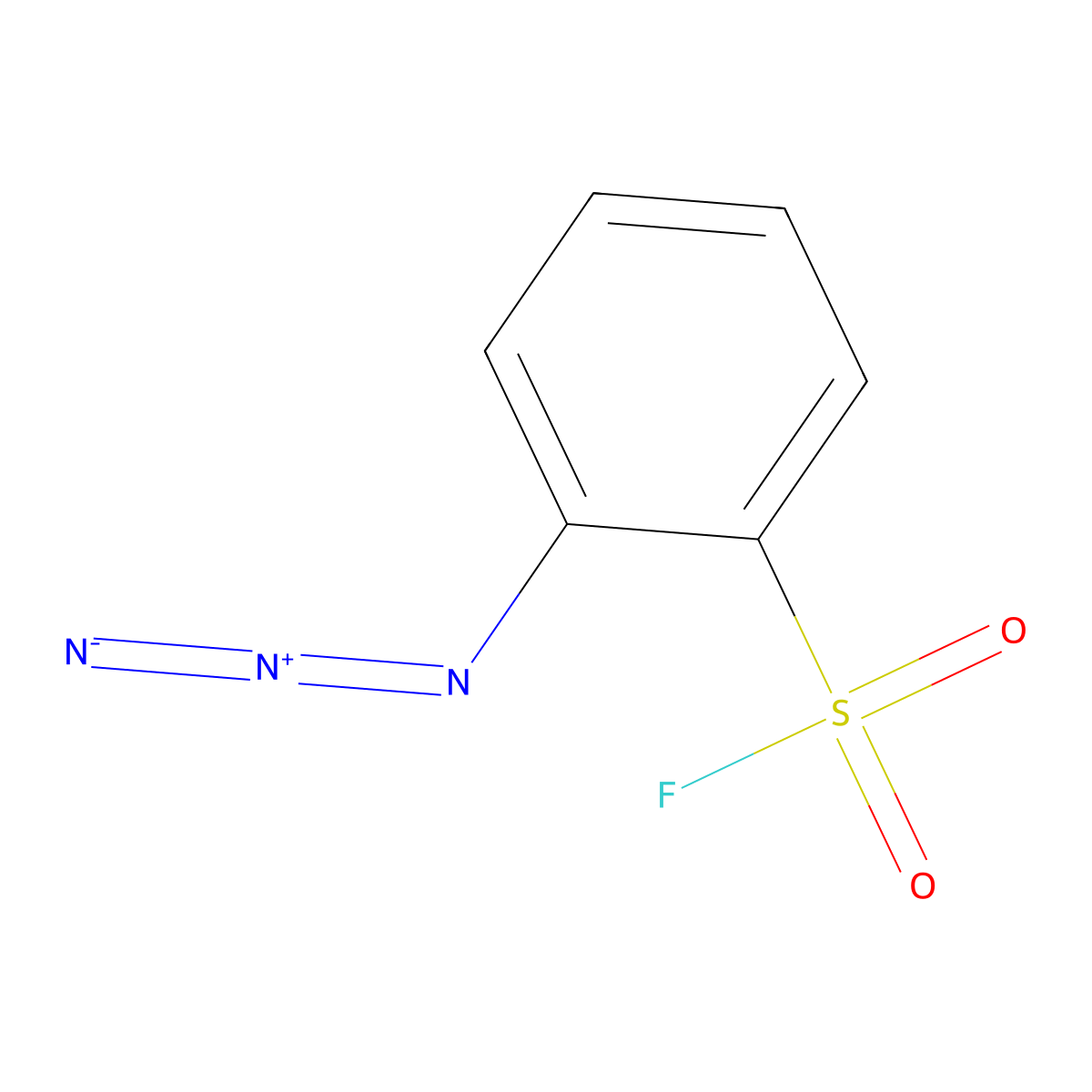 2-Azidobenzene-1-sulfonyl fluoride molecular structure, CAS 2138171-25-0