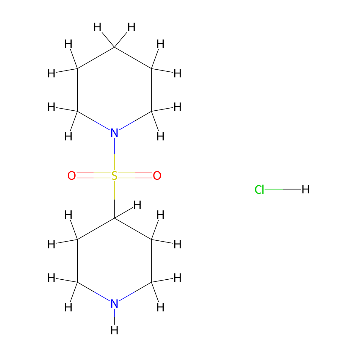 4-(Piperidine-1-sulfonyl)piperidine hydrochloride molecular structure, CAS 2138171-83-0