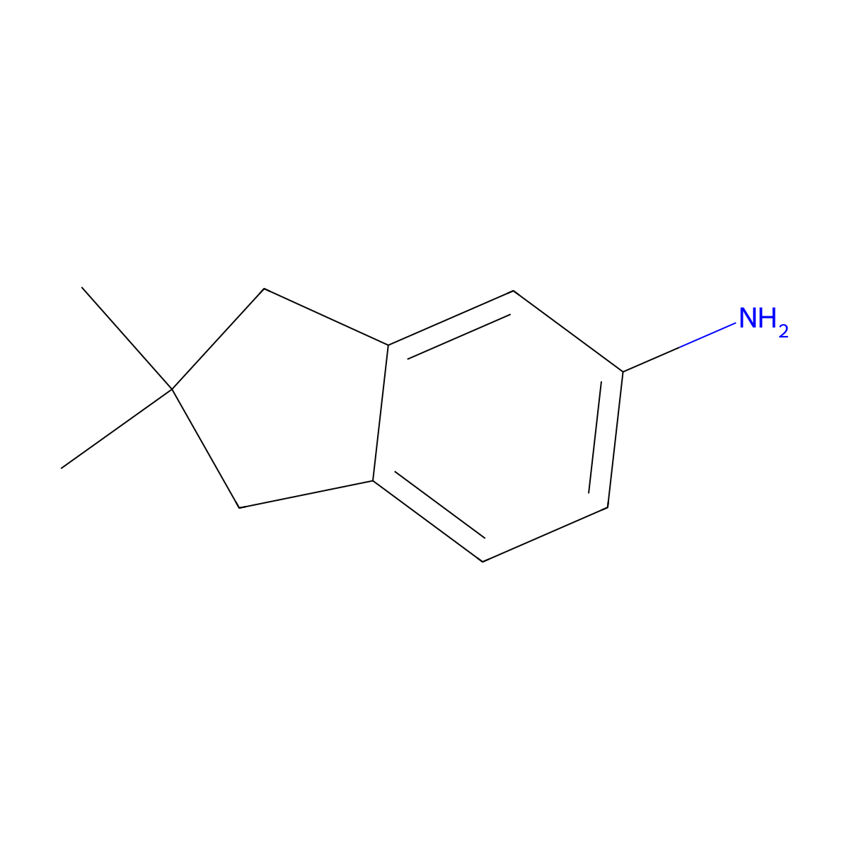 2,2-dimethyl-2,3-dihydro-1H-inden-5-amine molecular structure, CAS 2138172-74-2