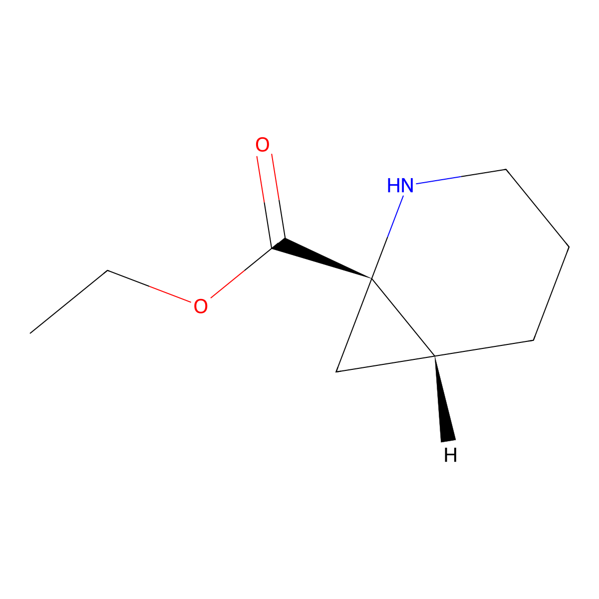 rac-ethyl (1R,6S)-2-azabicyclo[4.1.0]heptane-1-carboxylate molecular structure, CAS 2138174-34-0