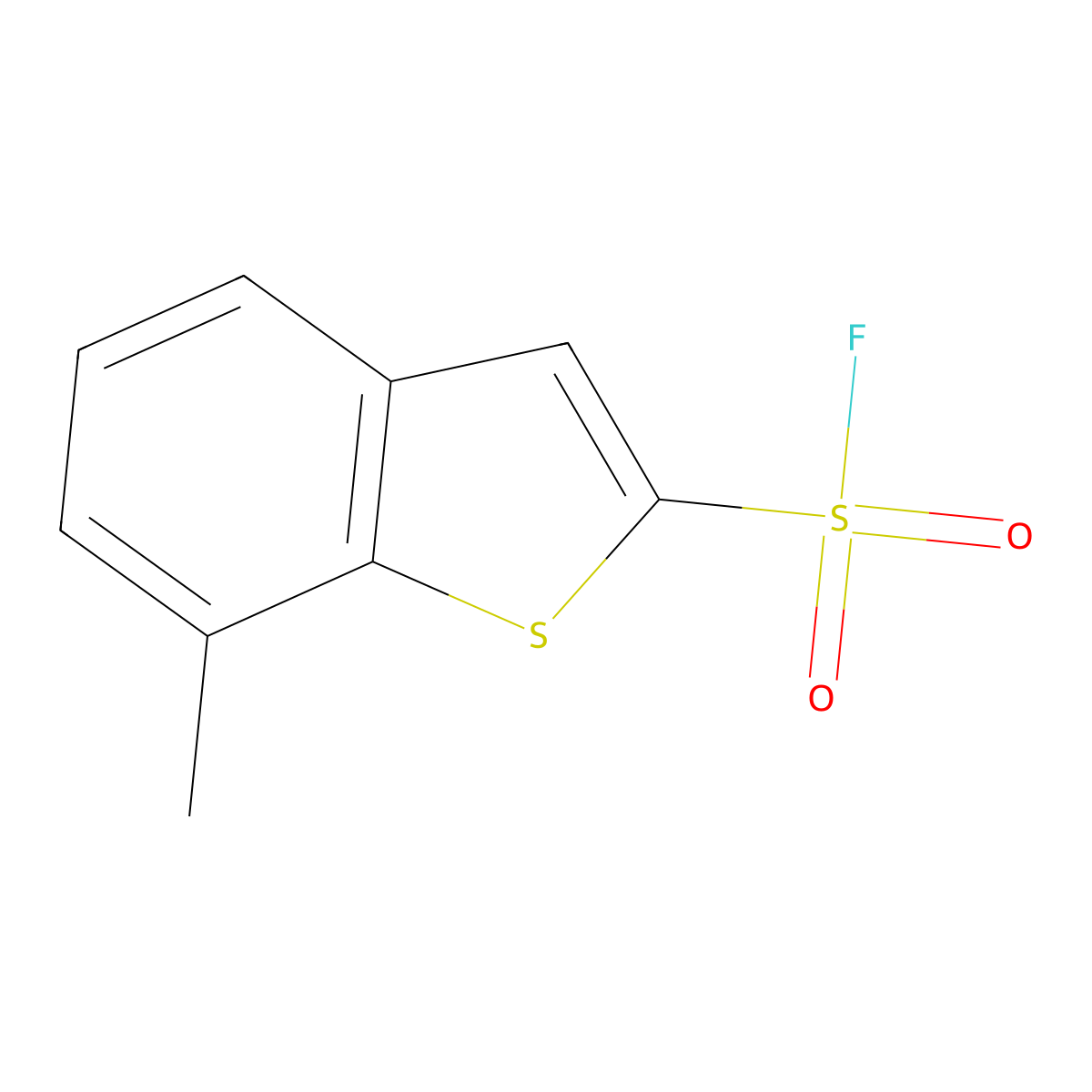 7-Methyl-1-benzothiophene-2-sulfonyl fluoride molecular structure, CAS 2138176-63-1