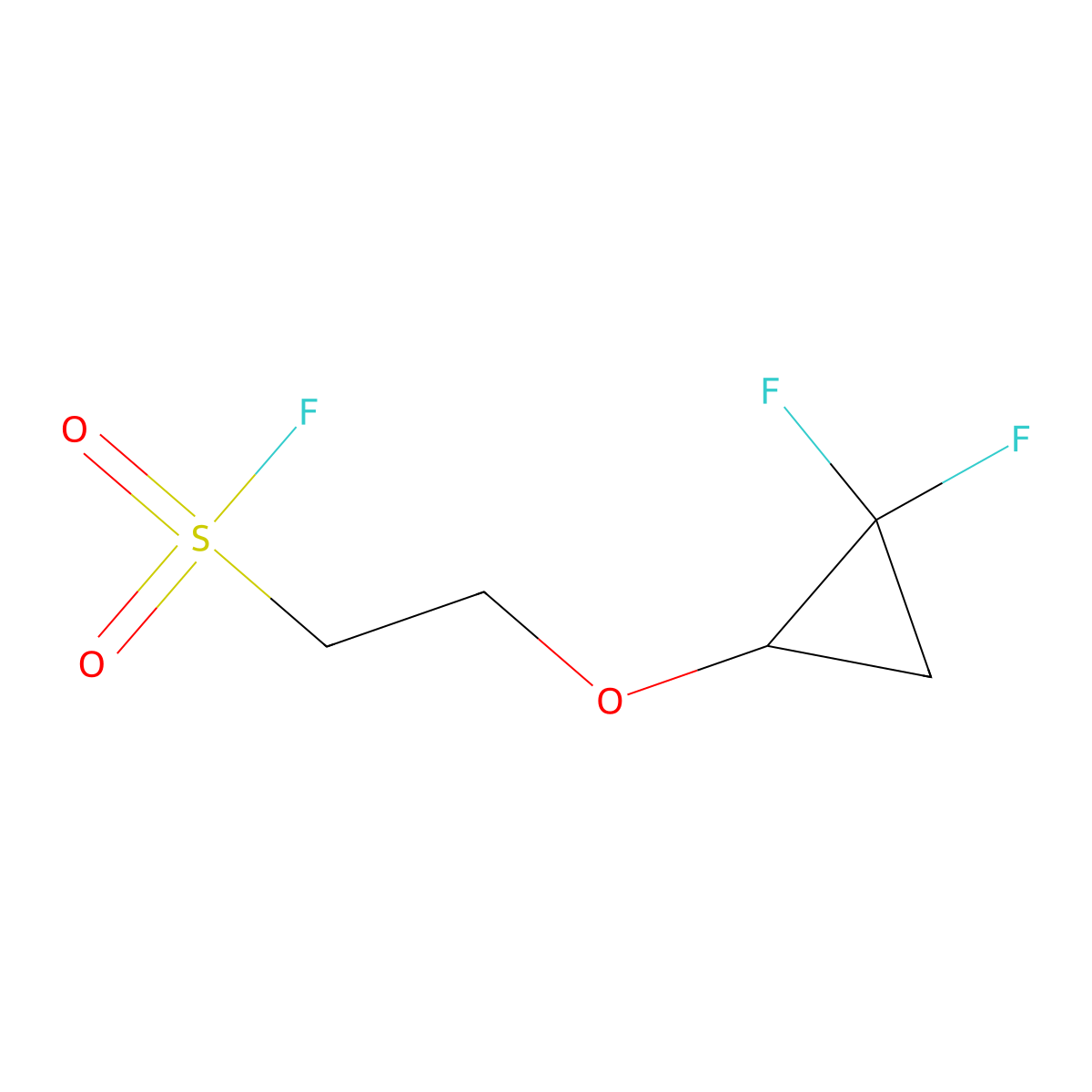 2-(2,2-Difluorocyclopropoxy)ethane-1-sulfonyl fluoride molecular structure, CAS 2138176-81-3