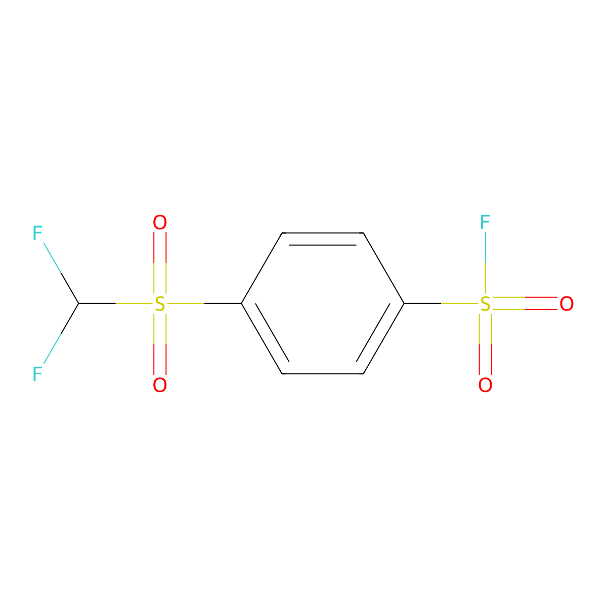 4-Difluoromethanesulfonylbenzene-1-sulfonyl fluoride molecular structure, CAS 2138177-30-5