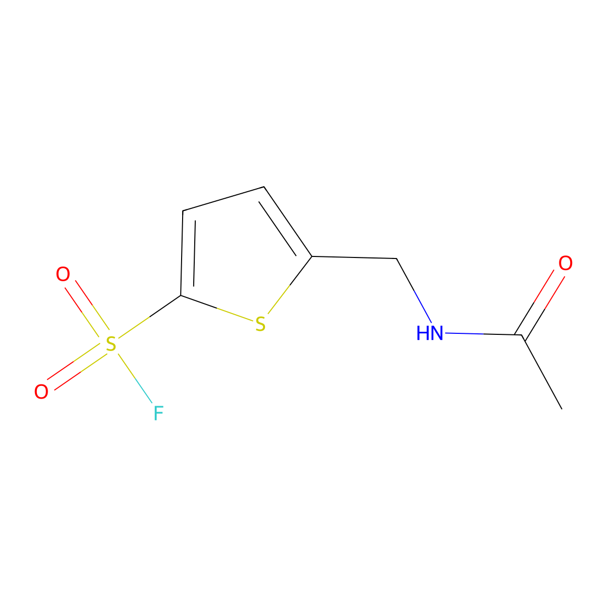 5-(Acetamidomethyl)thiophene-2-sulfonyl fluoride molecular structure, CAS 2138177-36-1