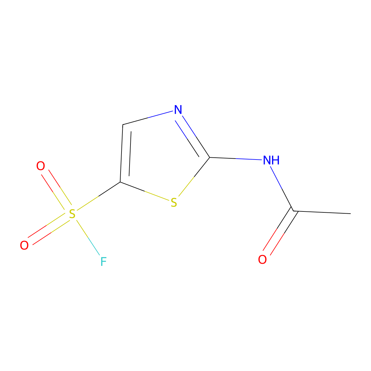 2-Acetamido-1,3-thiazole-5-sulfonyl fluoride molecular structure, CAS 2138177-40-7