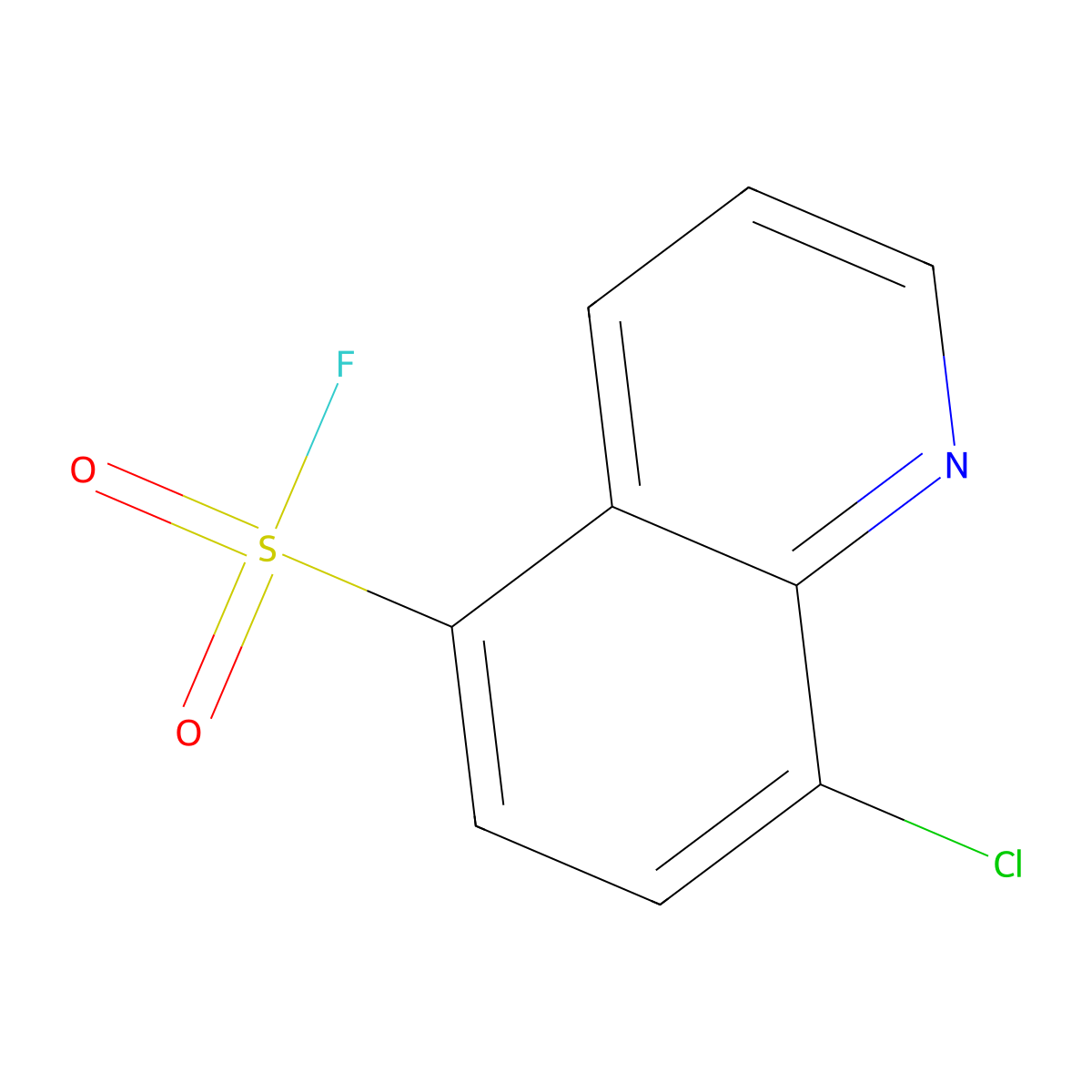 8-Chloroquinoline-5-sulfonyl fluoride molecular structure, CAS 2138177-43-0