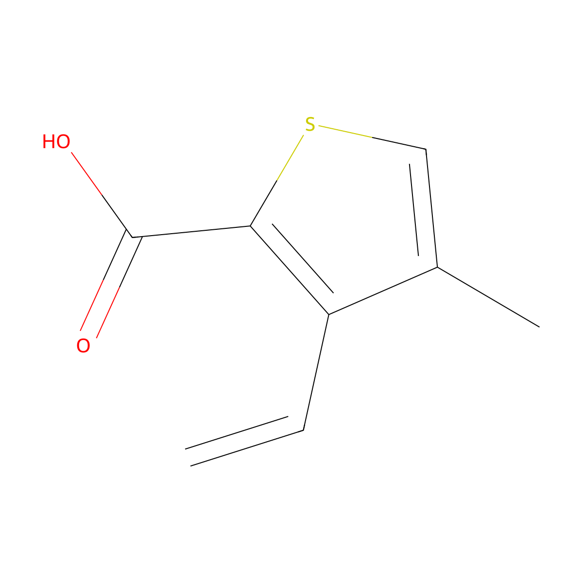 3-Ethenyl-4-methylthiophene-2-carboxylic acid molecular structure, CAS 2138177-98-5