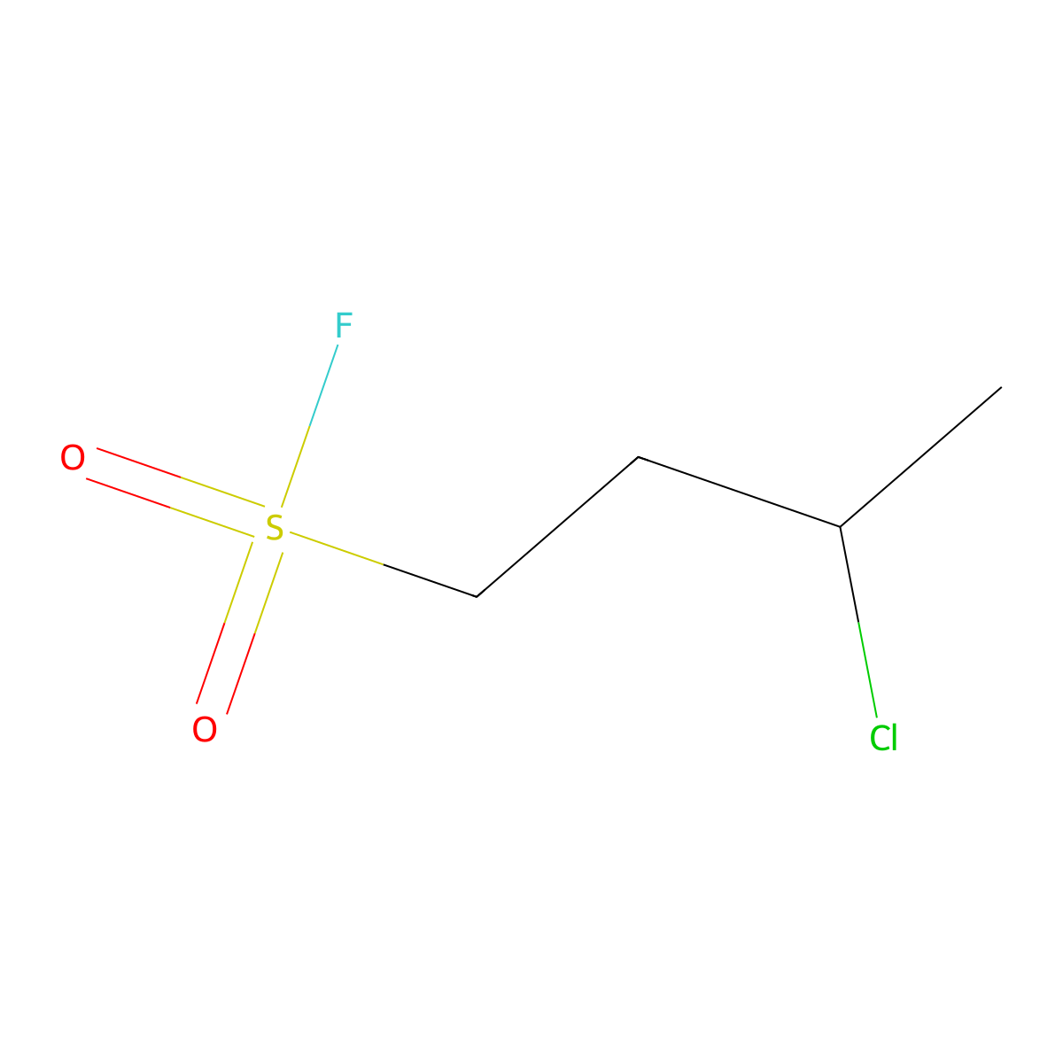3-Chlorobutane-1-sulfonyl fluoride molecular structure, CAS 2138179-53-8