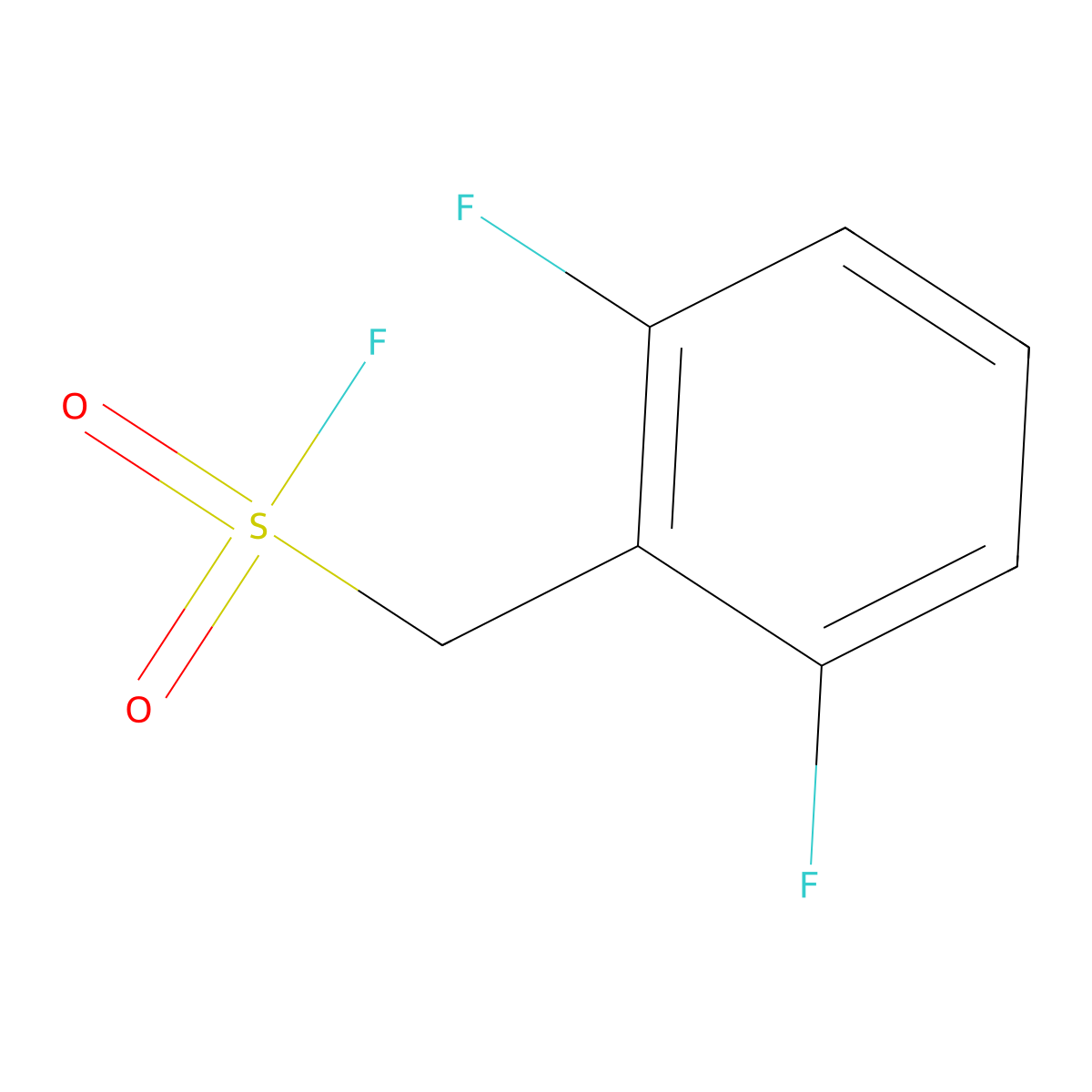 (2,6-Difluorophenyl)methanesulfonyl fluoride molecular structure, CAS 2138179-87-8